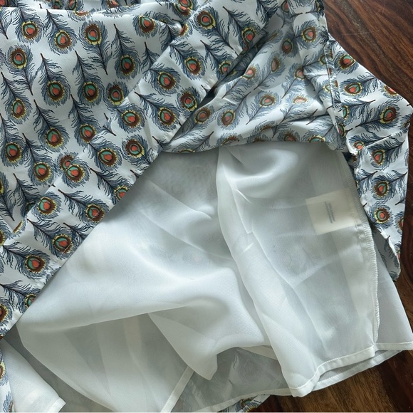 oat+fawn | Peacock Feather Sundress Medium anthropology - Picture 8 of 12